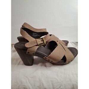 WHITE MOUNTAIN Slingback Women's Brown Hells Sandals Size 7.5 (1500)
